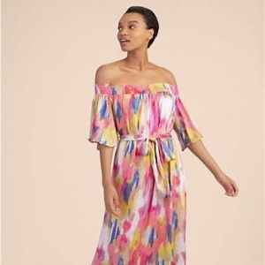 NWT Trina Turk San Onofre Watercolor Maxi Dress